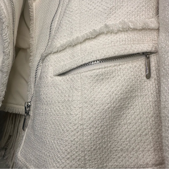 White House Black Market Tweet White Blazer Size 0 - Picture 4 of 6